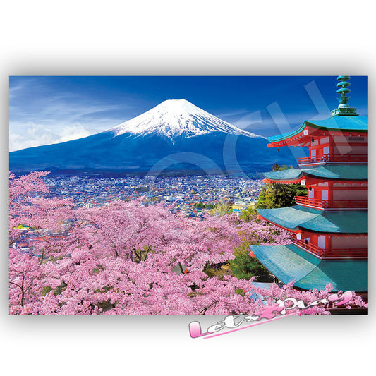 櫻花富士山五重塔
