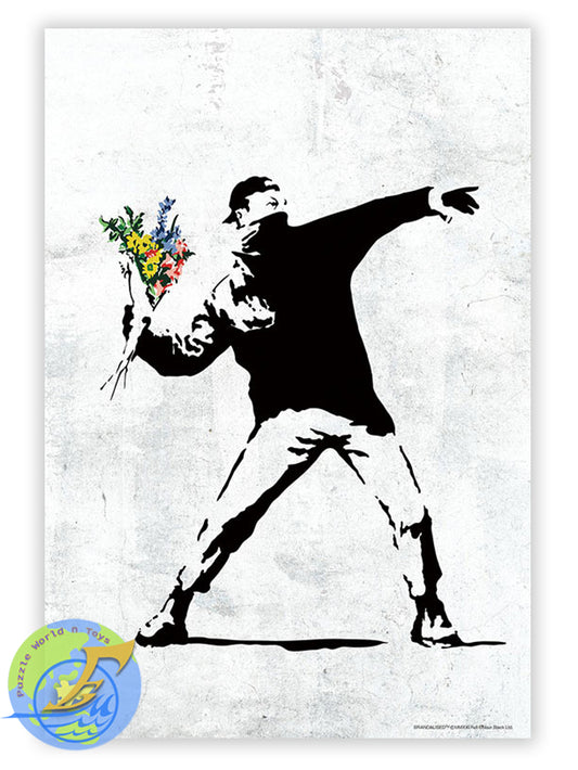 BANKSY’S GRAFFITI (Flower Bomber)